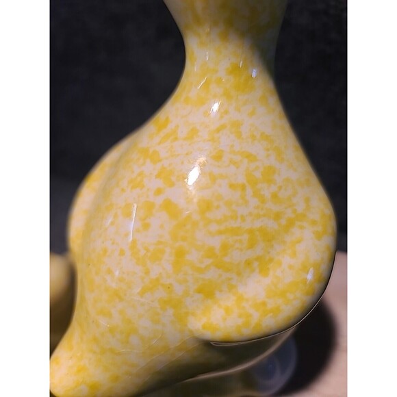 Vintage Treasure Craft Yellow Speckled Pottery Ducks Salt & Pepper Shakers Duck - Picture 4 of 10